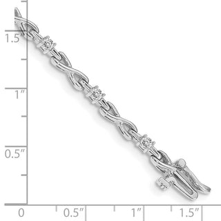 14k White Gold VS Diamond Tennis Bracelet X2106WVS