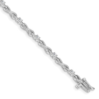 14k White Gold VS Diamond Tennis Bracelet X2106WVS