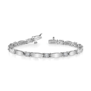 14k White Gold A Diamond Tennis Bracelet X2361WA