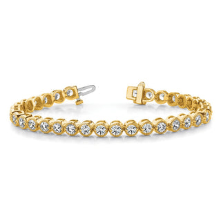 14k Yellow Gold A Diamond Tennis Bracelet X2896A