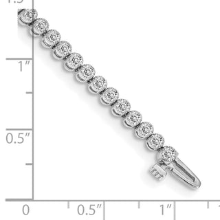 14k White Gold A Diamond Tennis Bracelet X2896WA