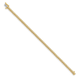14k Yellow Gold AAA Diamond Tennis Bracelet X700AAA