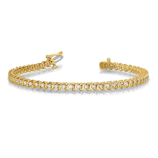 14k Yellow Gold A Diamond Tennis Bracelet X700A