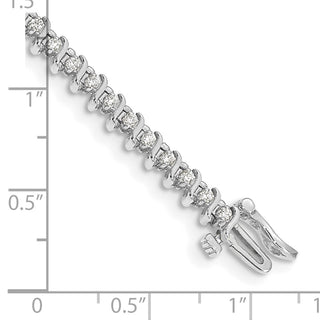 14k White Gold 1.6mm Diamond Tennis Bracelet X700WA