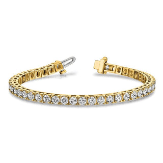 14k Yellow Gold AA Diamond Tennis Bracelet X729AA