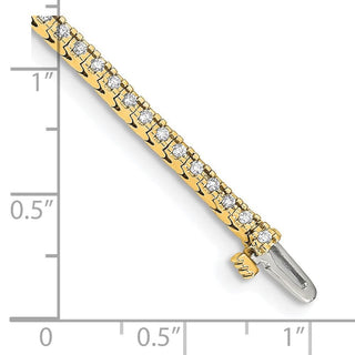 14k Yellow Gold A Diamond Tennis Bracelet X729A