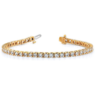 14k Yellow Gold A Diamond Tennis Bracelet X729A