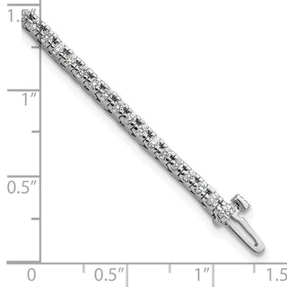 14k White Gold A Diamond Tennis Bracelet X729WA