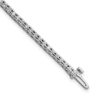 14k White Gold A Diamond Tennis Bracelet X729WA