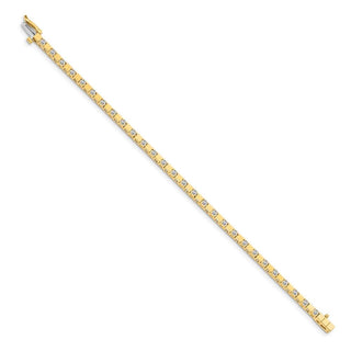 14k Yellow Gold A Diamond Tennis Bracelet X742A