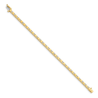 14k Yellow Gold A Diamond Tennis Bracelet X742A