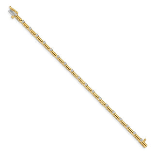 14k Yellow Gold AA Diamond Tennis Bracelet X762AA