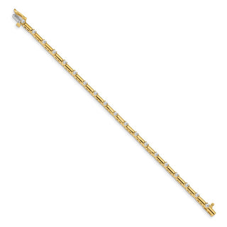 14k Yellow Gold AAA Diamond Tennis Bracelet X762AAA