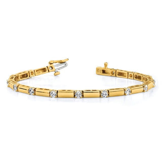 14k Yellow Gold A Diamond Tennis Bracelet X762A