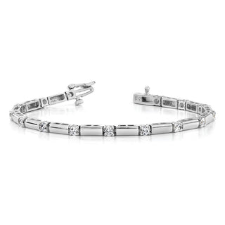14k White Gold VS Diamond Tennis Bracelet X762WVS