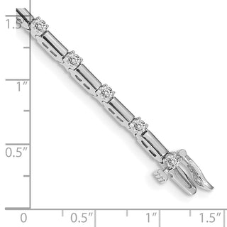 14k White Gold VS Diamond Tennis Bracelet X762WVS