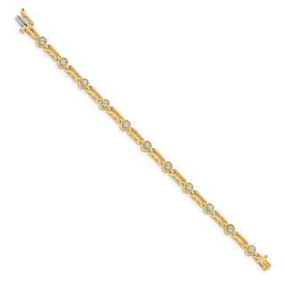 14k Yellow Gold A Diamond Tennis Bracelet X788A