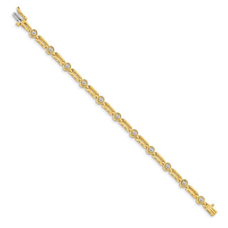 14k Yellow Gold AA Diamond Tennis Bracelet X788AA