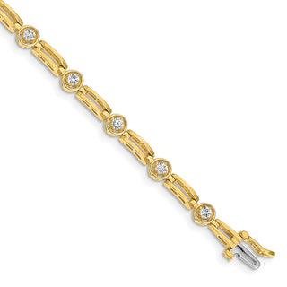 14k Yellow Gold A Diamond Tennis Bracelet X788A