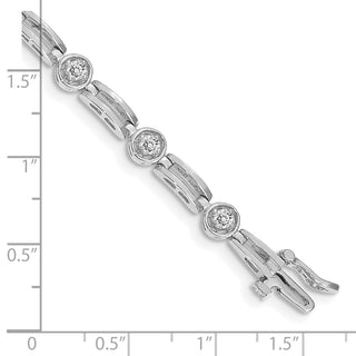 14k White Gold VS Diamond Tennis Bracelet X788WVS