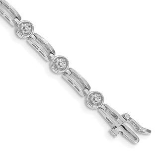 14k White Gold A Diamond Tennis Bracelet X788WA
