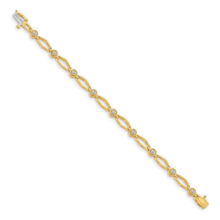 14k Yellow Gold VS Diamond Fancy Bracelet X789VS