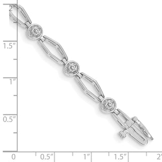 14k White Gold VS Diamond Fancy Bracelet X789WVS