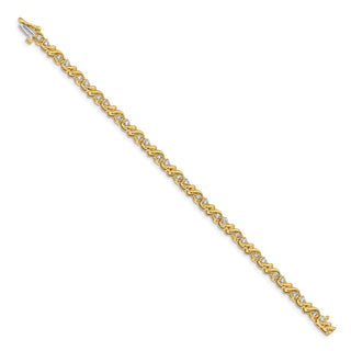 14k Yellow Gold A Diamond Tennis Bracelet X816A