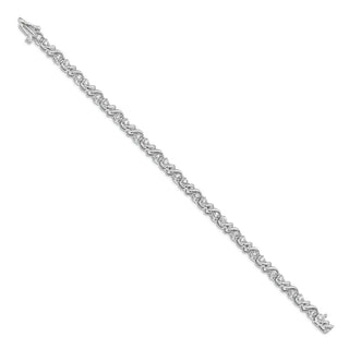 14k White Gold A Diamond Tennis Bracelet X816WA
