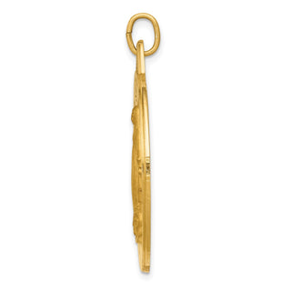 14k Yellow Gold Miraculous Medal Pendant XAC209