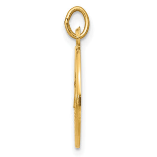 14k Yellow Gold Caridad Del Cobre Medal Pendant