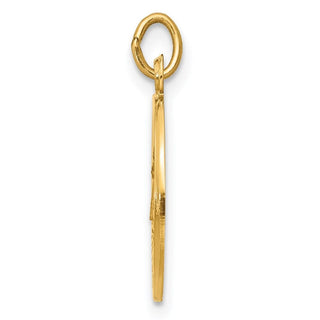 14k Yellow Gold Caridad Del Cobre Medal Pendant