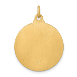 14k Yellow Gold Jesus Medal Pendant