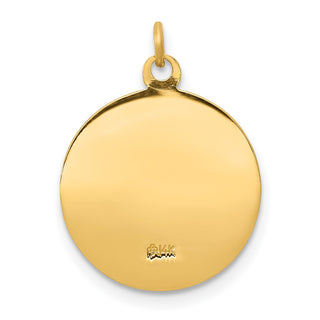 14K Yellow Gold Saint Anne Medal Charm XAC228