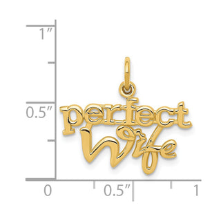 14k Yellow Gold Perfect Wife Charm