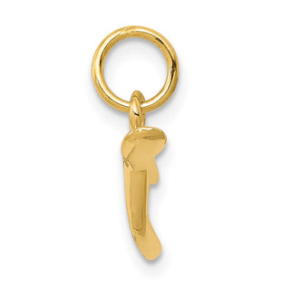 14k Yellow Gold Wishbone Charm