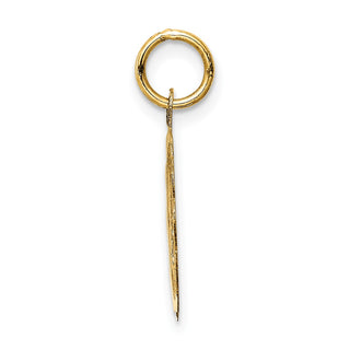 14k Yellow Gold Merry Christmas Disc Charm XAC34