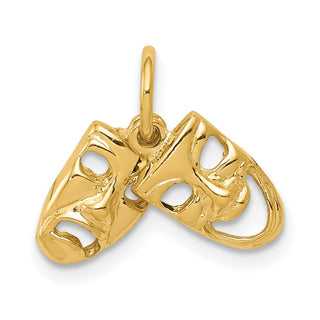 14k Yellow Gold Comedy/Tragedy Charm XAC340