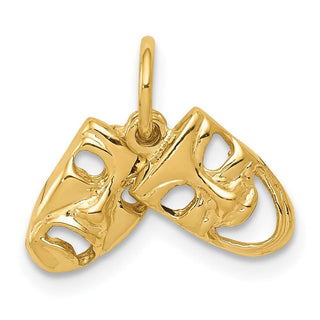 14k Yellow Gold Comedy/Tragedy Charm XAC340