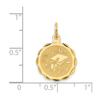 14k Yellow Gold Graduation Day Charm XAC35