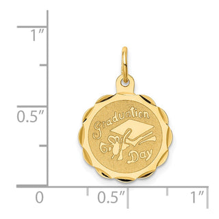 14k Yellow Gold Graduation Day Charm XAC35