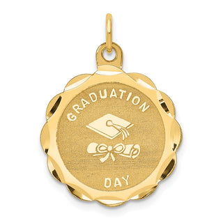 14k Yellow Gold Graduation Day Charm XAC36