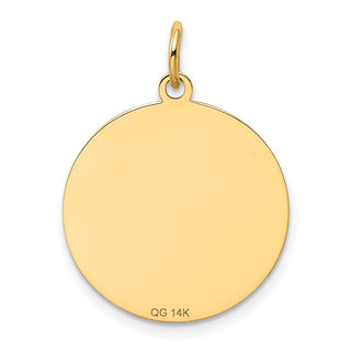 14k Yellow Gold Beagle Disc Charm