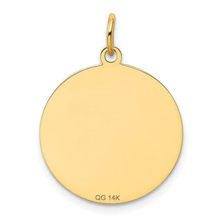 14k Yellow Gold Beagle Disc Charm