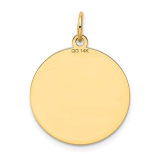 14k Yellow Gold Shetland Sheepdog Disc Charm