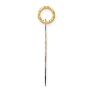 14k Yellow Gold Baseball Disc Charm