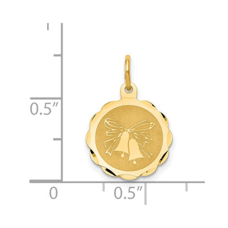 14k Yellow Gold Wedding Bells Charm XAC460