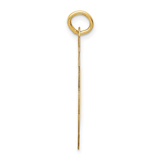 14k Yellow Gold Wedding Bells Engraveable Disc Charm XAC463