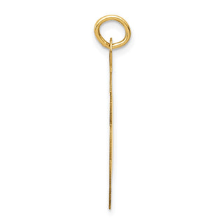 14k Yellow Gold Wedding Bells Engraveable Disc Charm XAC463