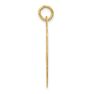 14k Yellow Gold WEDDING BELLS Engraveable Disc Charm XAC483